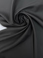 Italian Viscose Acetate Jacquard Fabric Gray Black Stripes