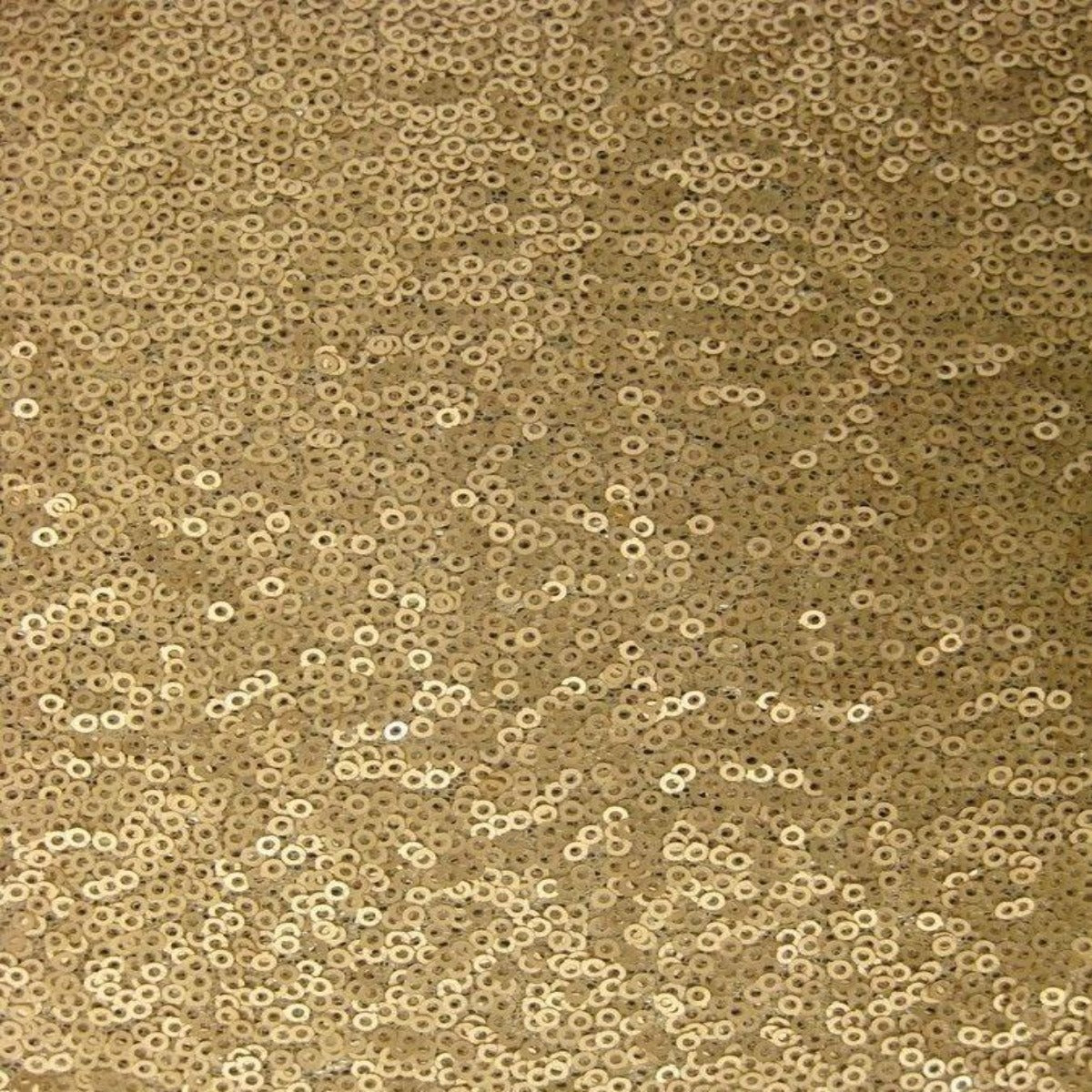 Mini Disc All Over Sequin Polyester Fabric - Gold, 54" Width (1 Yard)