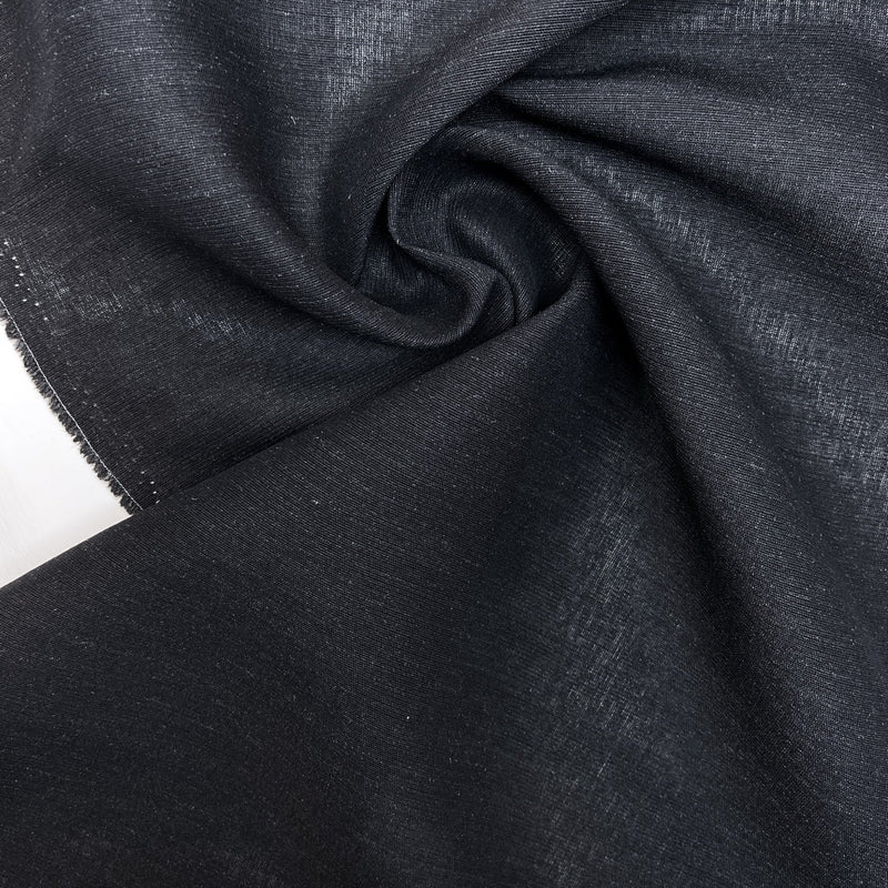 Linen Plain Weave Gray Shirt Fabric