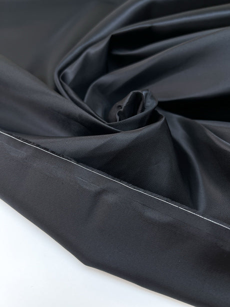 Black Viscose Twill Fabric