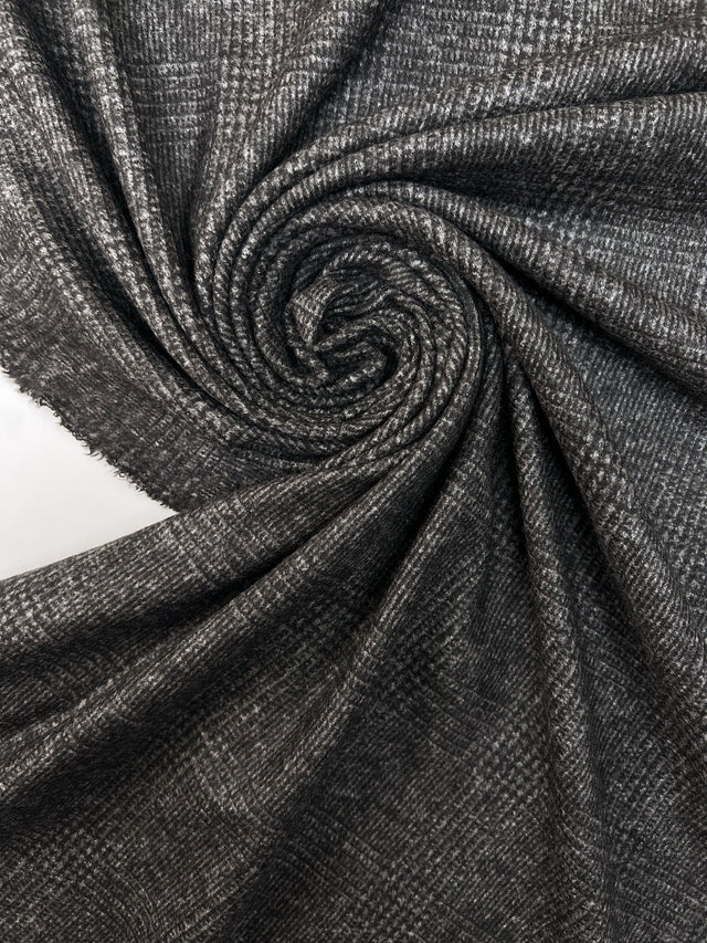 Wool Knit Striped Fabric
