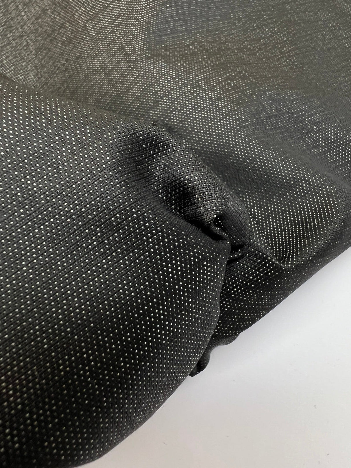 Wool Jacquard Fabric Black