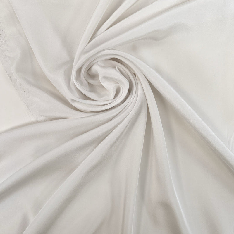 White Shade Crepe Polyester Fabric