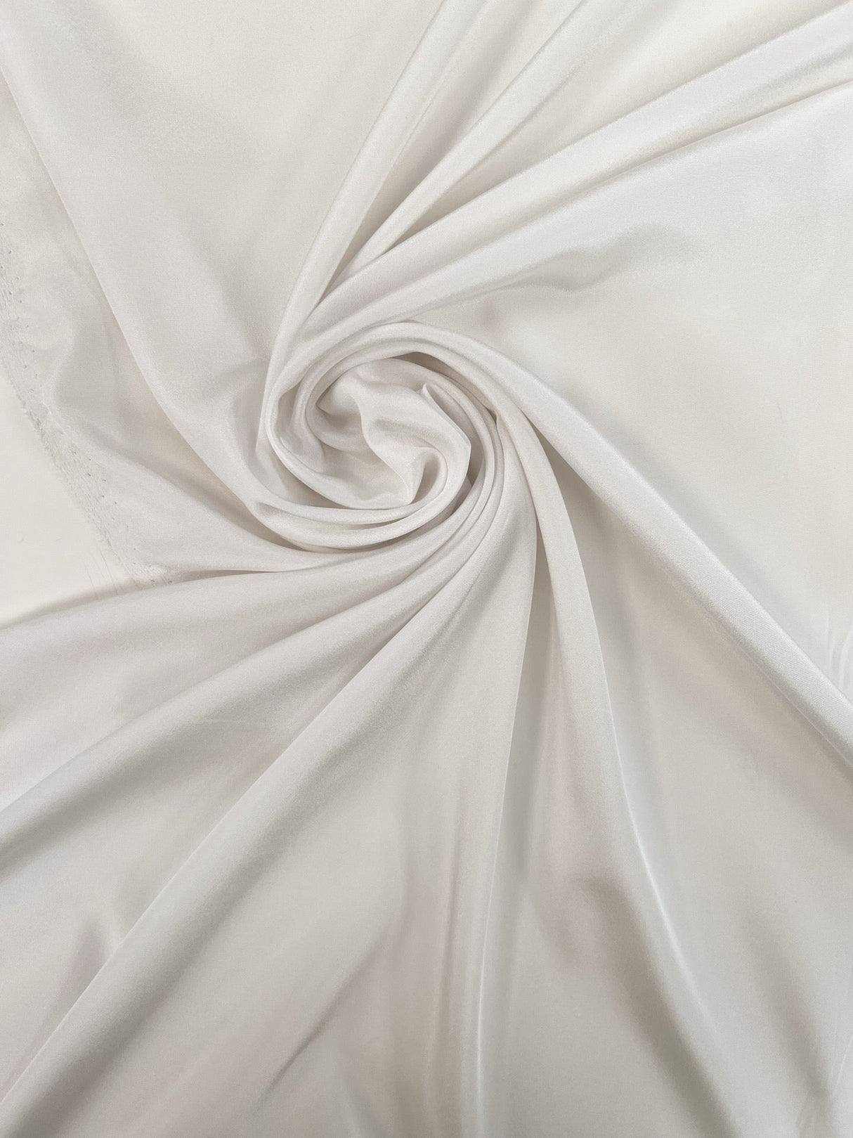 White Shade Crepe Polyester Fabric