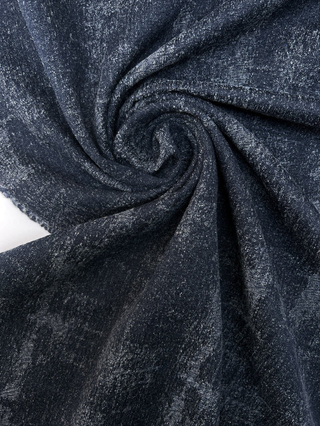 Virgin Wool Checked Coat Fabric