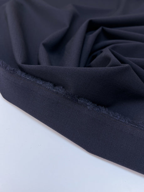 Wool Blend Woven Purple Blue Stretch