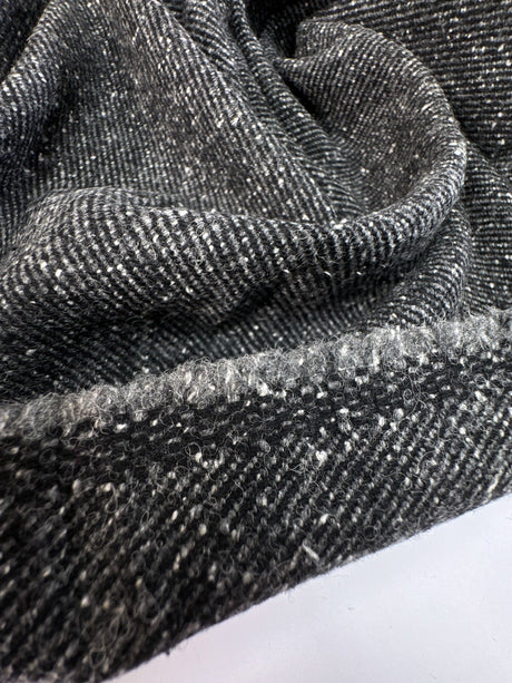 Wool Tweed Melange Gray