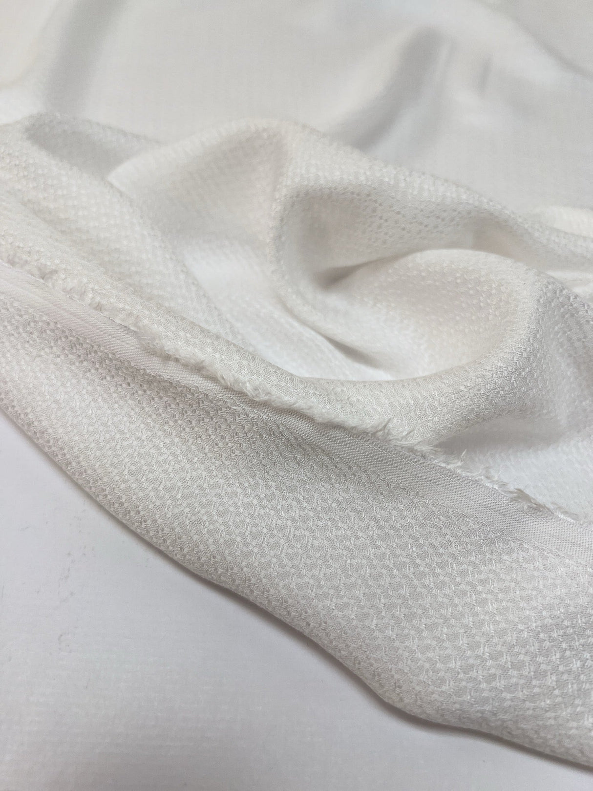 Viscose White Fabric