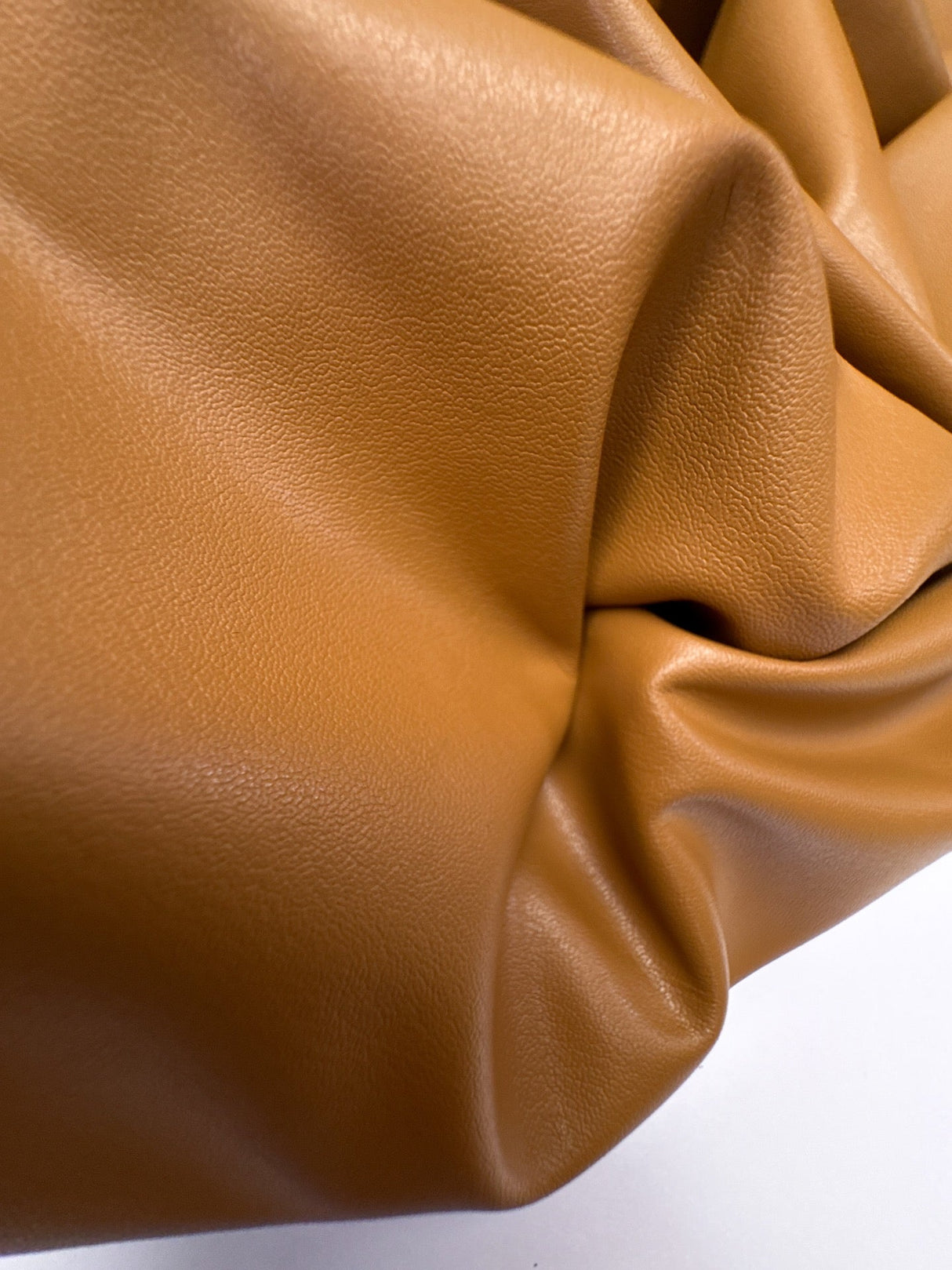 Brown Eco Leather Knitted Blend