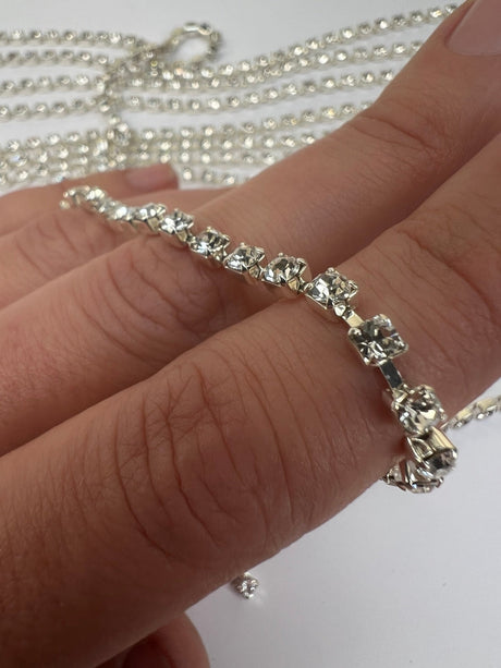 Silver Metal Crystals Sewing Notions