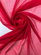 Silk Chiffon Fabric Red Shade