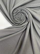 Cotton Elastane Rib Knit Gray