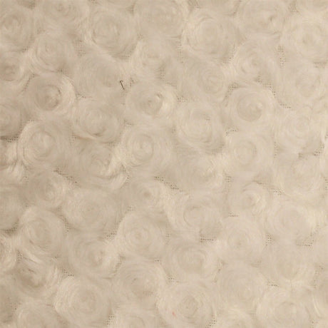 Faux Fur Fabric Swirl Rosebud 60" Wide