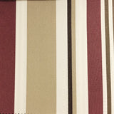 Multi Striped Oak Polyester Canvas Fabric - Gray, Burgundy, Brown, Blue, Yellow, Green, Waterproof, Anti-UV, 60" Width (1 Yard)