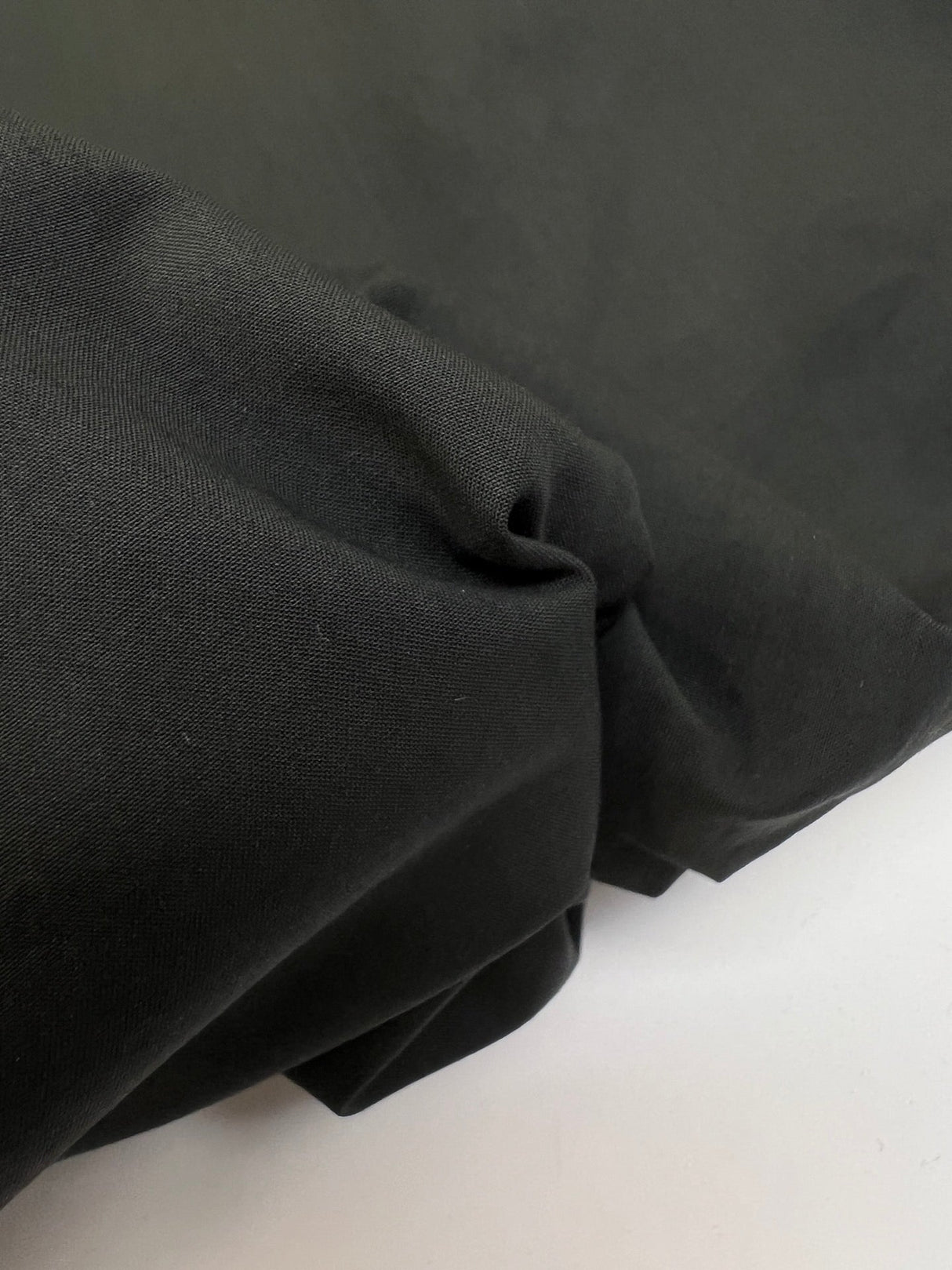Black Cotton Plain Weave Fabric