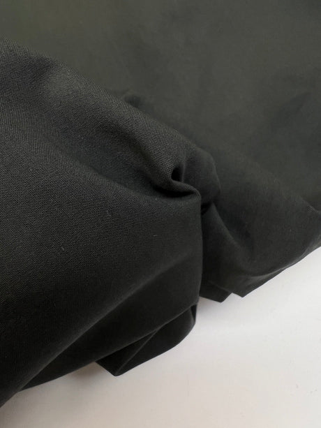 Black Cotton Plain Weave Fabric