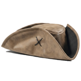 Faux Leather Pirate Costume Hat