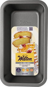 Wilton Silver Non-Stick Bakeware Loaf Pan – 8 x 4 x 2.5 Inch