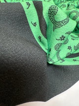 Polyamide Crepe Printed Green Black