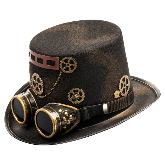 Steampunk Top Hat - Black