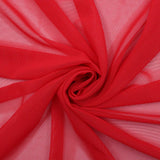 Small Solid Mesh Nylon Spandex Fabric - Solid Mesh, 4-Way Stretch, 58" Width