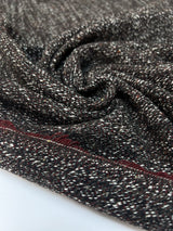 Cotton Tweed Melange RedGray
