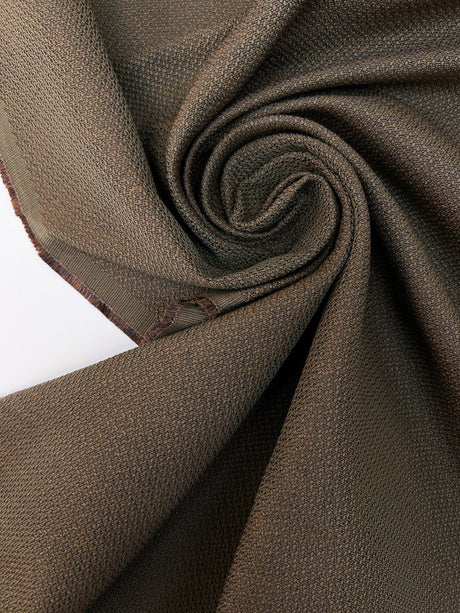 Polyester Tweed Melange Brown-Green