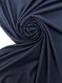 Blue Wool Stretch Fabric