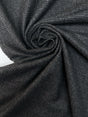 Wool Tweed Coat Fabric Checked Gray