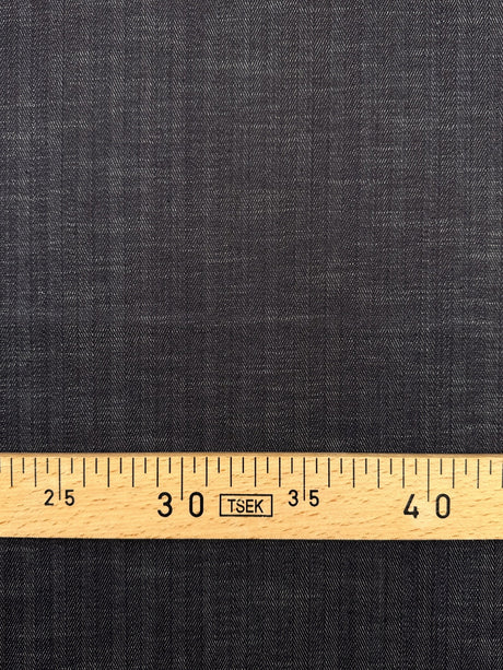 Cotton Denim Herringbone Blue