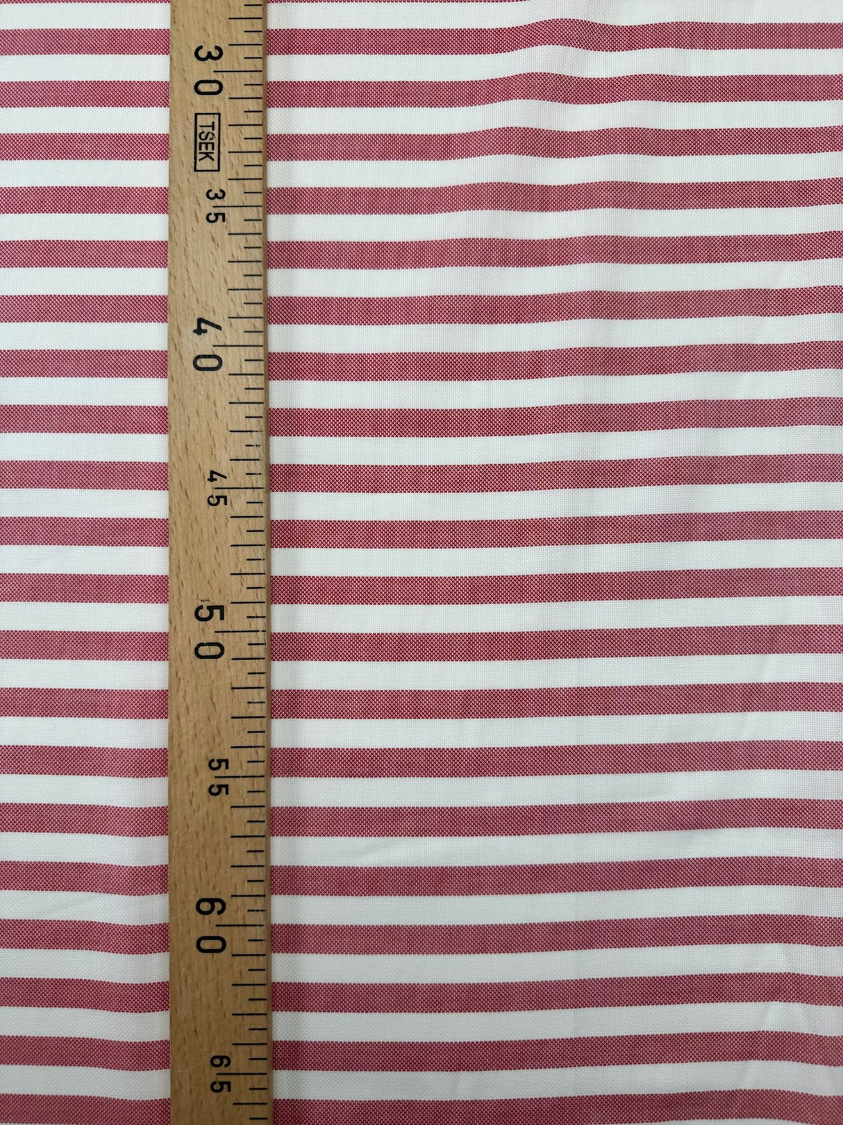 Cotton Red Striped Shirt Fabric