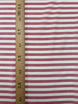 Cotton Red Striped Shirt Fabric