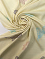 Viscose Crepe Printed Yellow Fabric