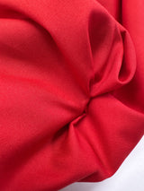 Red Polyester Acetate Woven Fabric