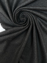 Wool Tweed Melange Gray Black