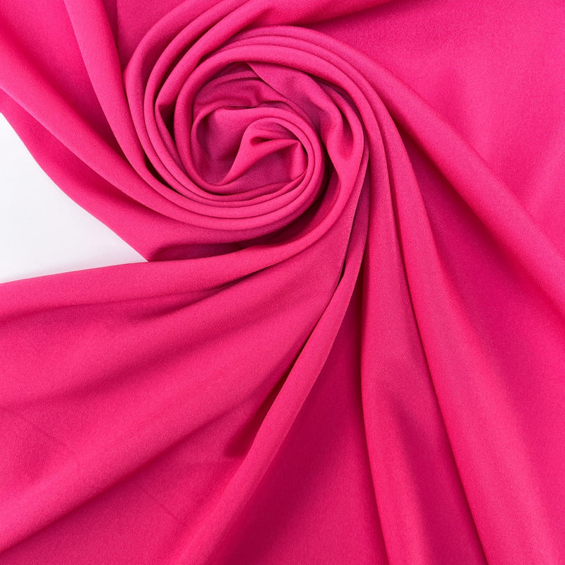 Pink Polyester Crepe