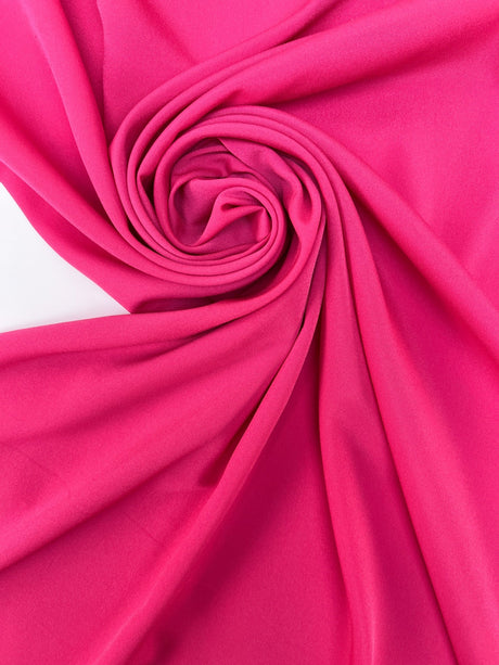 Pink Polyester Crepe
