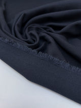 Blue Polyester Cotton Blend Twill