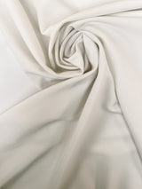 White Knitted Polyester Elastane Sportswear Fabric