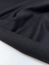 Wool Cashmere Drape Fabric Black