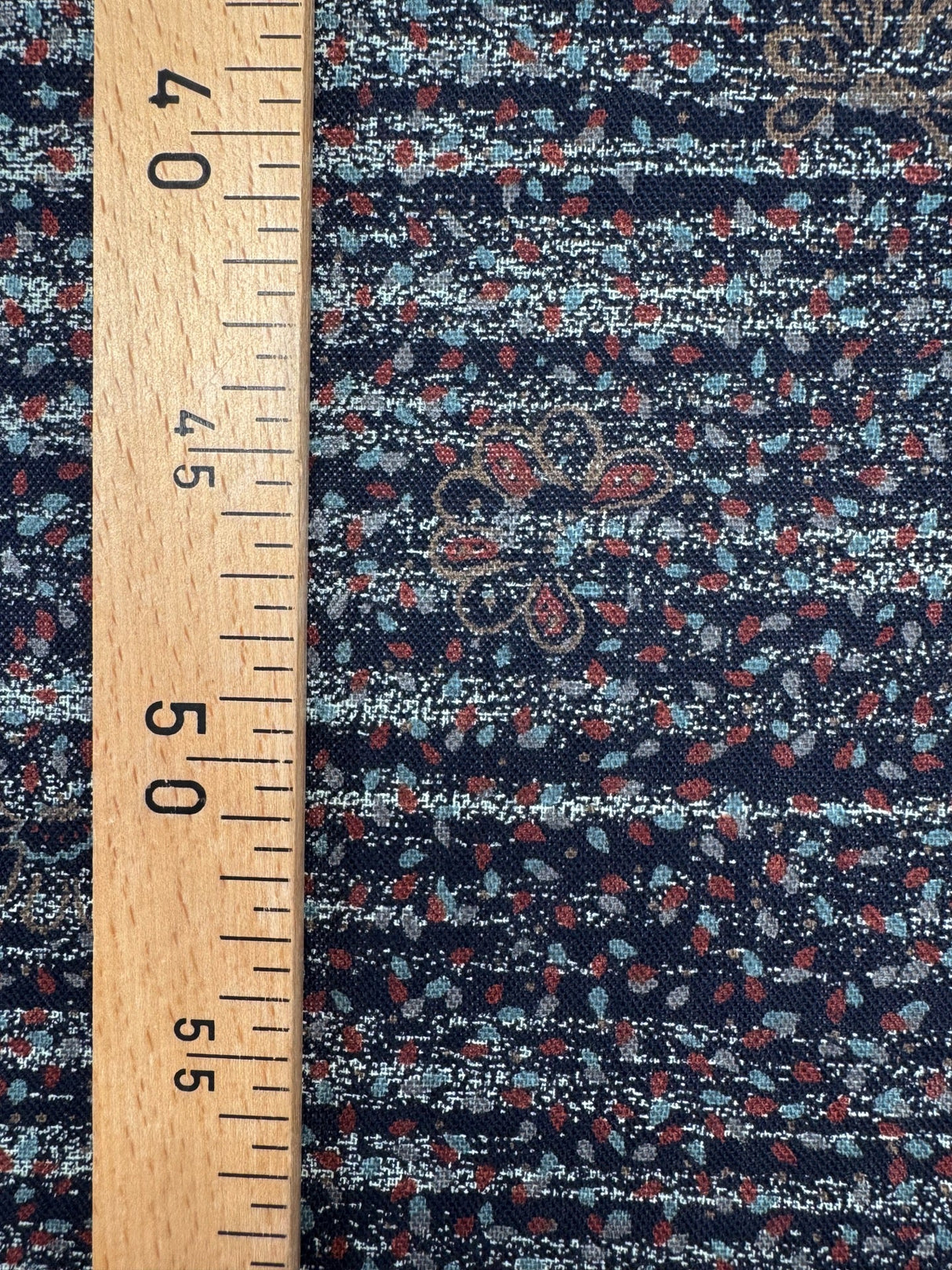Wool Acrylic Striped Fabric White