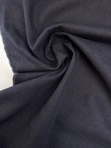 Cotton Ribbed Blue Fabric