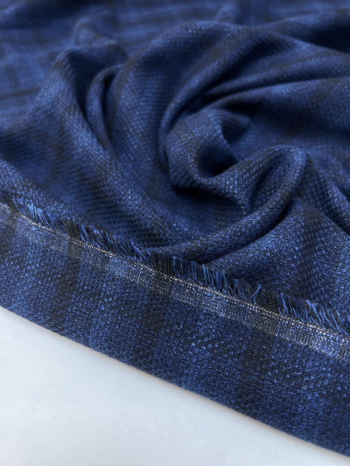 Acrylic Polyamide Checked Tweed