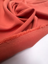 Orange Polyamide Elastane Double Weave