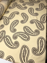 Polyamide Twill Printed Yellow Beige Fabric