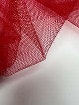 Polyamide Mesh Fabric Red Lightweight Stretch