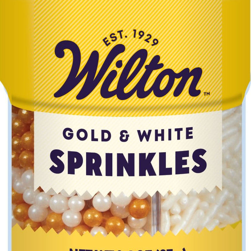Wilton 4-Cell Pearlized Gold Sprinkles Mix – 3.4 oz.