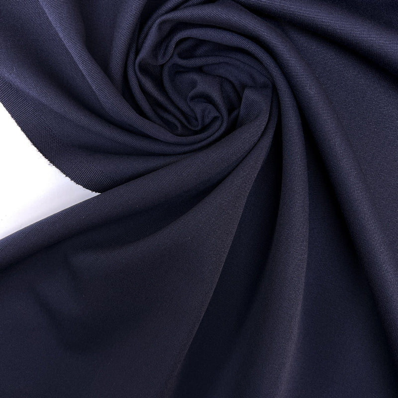 Wool Polyester Twill Purple Blue