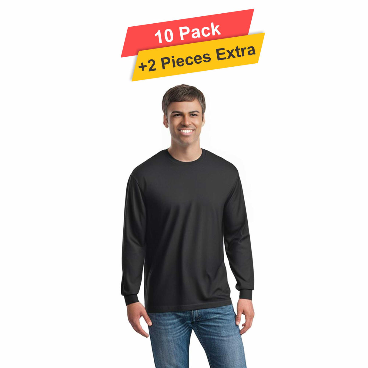 Polymesh Crew Neck - 10 Pack - 5 Oz./yd²  - 100% Polyester (Cotton Feel)