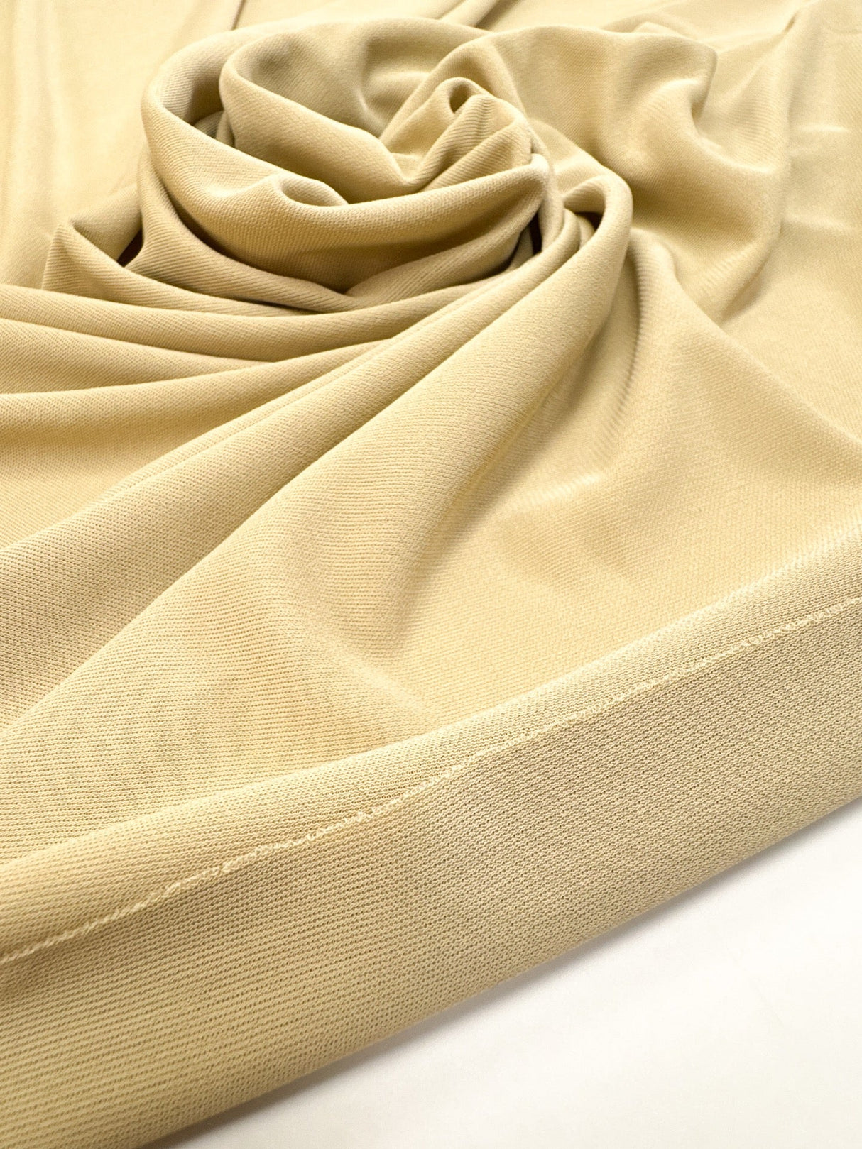 Beige Polyamide Elastane Knitted Fabric